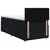 vidaXL Postelja boxspring z vzmetnico Črna 90 x 200 cm Blago