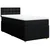 vidaXL vidaXL Box spring postelja z vzmetnico črn 90x190 cm blago, (21291583)