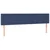 Vidaxl Box spring postelja z vzmetnico modra 160x200 cm blago