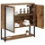 Ogledalo ormar Staro drvo 60 x 16 x 60 cm Konstruirano drvo