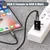 shumee Techly iadap USB3-AFT USB A USB C kabelski adapter črne barve
