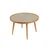Hanah Home klub sto Polen 80, 80 cm, hrast / sivi / mermer