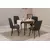 Hanah Home Set trpezarijski sto, 2 trpezarijske stolice i 2 klupe Vina 1053 Orah