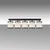 Opviq Luster Way-11641, 84x20x21 cm, 5xE27