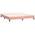 Greatstore Box spring postelja z vzmetnico LED roza 180x200 cm žamet