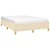 Vidaxl Posteljni okvir brez vzmetnice krem 140x190 cm blago