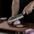Damaskasti kuhinjski nož YU-37439 - Nakiri / Smeđa KP37439