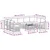 Set vanjskih sofa 8 pcs Bijela i Antracit 59 x 59 x 37 cm