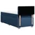 Vidaxl Box spring postelja z vzmetnico modra 100x200 cm blago