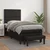 Vidaxl Box spring postelja z vzmetnico črna 90x200 cm umetno usnje