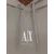 ARMANI EXCHANGE Majica temno bež/bela