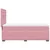 Box spring krevet s madracem ružičasti 80 x 200 cm baršunasti