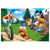 Dino miki sportista, puzzle set 2x77 delova ( 11016 )