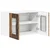 Vidaxl Stenski stekleni omarica LUCCA Star les 60 x 31 x 40 cm