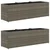 Vrtne sadilice s 3 posude 2 kom siva 105x30x32 cm od poliratana