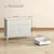 HOMCOM HOMCOM Komoda MDF, iverna plošča 100D x 40Š x 78V cm Bela, (5000242529)