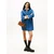 Tommy Jeans Dolga srajca modra/moder denim