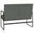 Klupa tamnosiva 100 x 64 x 80 cm od tkanine
