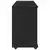 Mobilni ormar Crna 100 x 39 x 65,5 cm Čvrsto borovo drvo