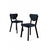 HANAH HOME Set stolica (6 komada) Arfe Anthracite Black