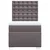 Box spring postelja z vzmetnico siva 80x200 cm umetno usnje