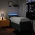 Vidaxl Box spring postelja z vzmetnico modra 90x190 cm blago