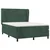 Vidaxl Box spring postelja z vzmetnico temno zelen 140x190 cm žamet