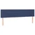 Krevet box spring s madracem LED plavi 160x200 cm od tkanine