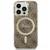 GUESS Maska za telefon iPhone 15 Pro 6.1, GUHMP15LH4STW, Magsafe, Braon