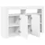 Kreveta S LED lampica Bijelo 116 x 30 x 75 cm Konstruirano drvo