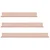 Lebdeća polica Zidne 3 pcs Ružičasta 40 x 9 x 2,5 cm Čelik