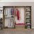 Hanah Home Garderober Kale-7629, 225x210x52 cm, Braon-sivi