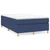 Vidaxl Box spring postelja z vzmetnico modra 120x190 cm blago