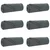 Pokrivači za bacanje 6 pcs Tamno siva 210 x 140 cm Runo