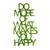 Atelier Del Sofa Zidna dekoracija Do More Of What Makes You Happy, 41x70 cm 6 mm, Zelena