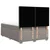 Vidaxl Box spring postelja z vzmetnico taupe 140x190 cm blago