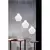 SIRU - Luster na sajli LONDON 1xE27/60W/230V bela/sjajni hrom venecijansko staklo