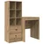 Stol s ladicama s policom s pohranom 2 pcs Umjetnički hrast