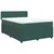 Vidaxl Box spring postelja z vzmetnico temno zelen 140x190 cm žamet