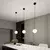 Luster na sajli ROYAL 1xE14/10W/230V, prečnik 14 cm, crne boje