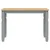 Blagovaonski stol Corona sivi 112x60x75 cm od masivne borovine