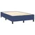 Vidaxl Box spring postelja z vzmetnico moder 120x200 cm blago