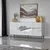 Hanah Home Komoda Milan 180x80x40cm Belo-Zlatna