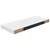 Plutajuća zidna polica visoki sjaj bijela 60x23,5x3,8 cm MDF