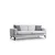 Atelier del Sofa Trosed na razvlačenje Nordic 90x85x210cm Bež