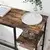 Songmics Barska miza 110x40x90 cm rjava