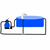 Fontana za bazen s LED svjetlima nehrđajući čelik 30x60x45 cm