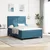 LED Box Spring Krevet Tamno plava 140 x 200 cm Baršun