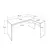 Hanah Home Radni sto Rms-320-Ax-1, 160x75x144 cm, Antracit