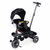 Ecotoys Tricikl za decu sa rotirajućim sedištem, gurajućim rukohvatom i tendom black ( WQL-186 BLACK )
